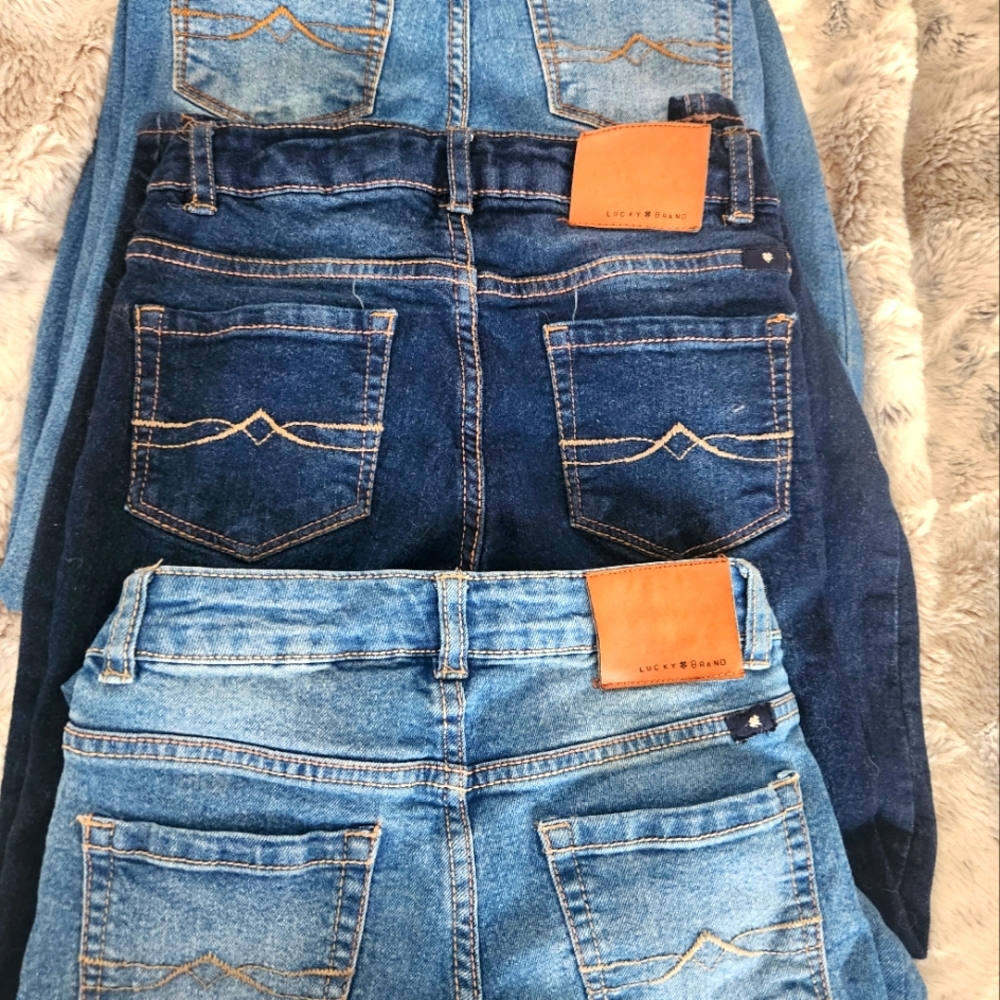 Lot of 3 Girls Lucky brand Jeans